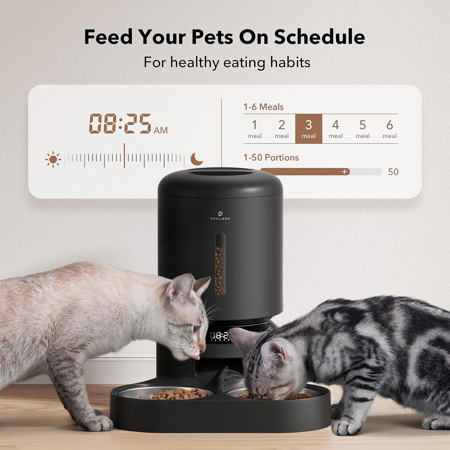 Automatic Cat Feeder – Timed Dispenser with 6 Meals/Day