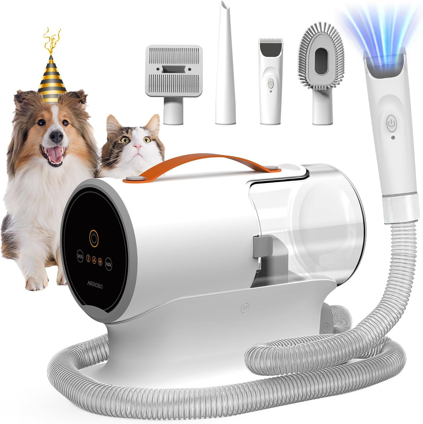 Dog's Grooming Vacuum Kit – 12000Pa Suction, 2L, Quiet PG100