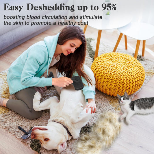 Self-Cleaning Pet Shedding Brush – Grooming Tool for Dogs & Cats